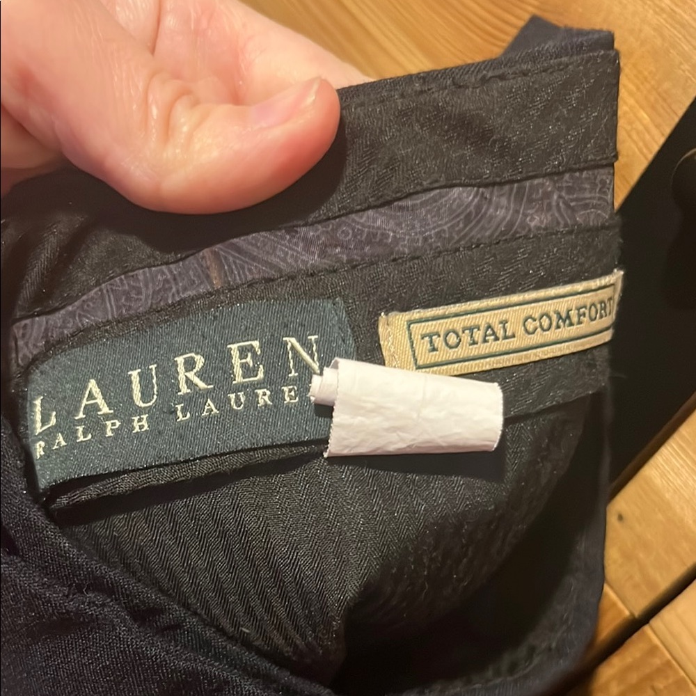 Ralph Lauren Women's Wool Navy Straight Leg Pants 30W X 32L - Picture 2 of 9